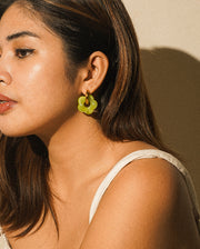 Blossom Hoops (Lime)